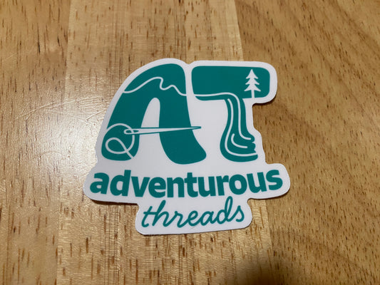 Adventurous Threads 2.5" Single Color Sticker