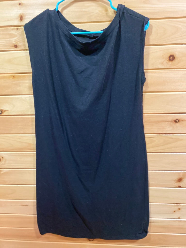 Prana Women's Short Sleeve T-Shirt Dress - Black, Size Medium, Casual & Comfortable