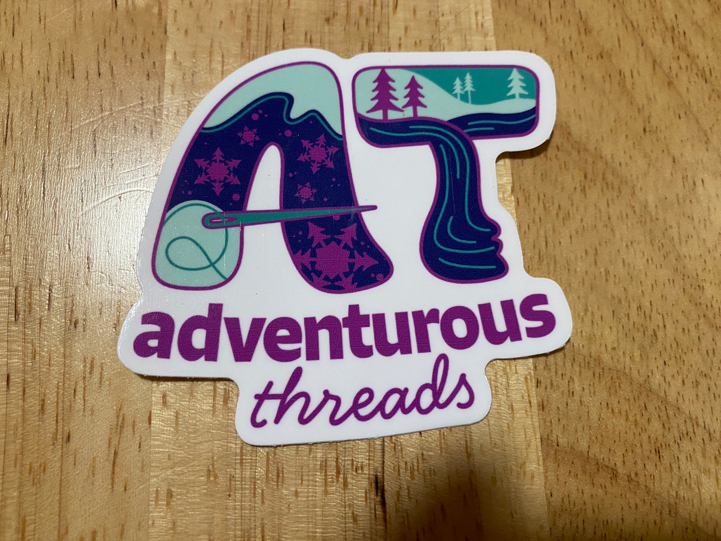 Adventurous Treads Logo Sticker 3"