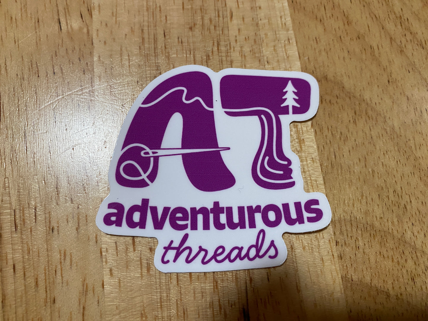 Adventurous Threads 2.5" Single Color Sticker