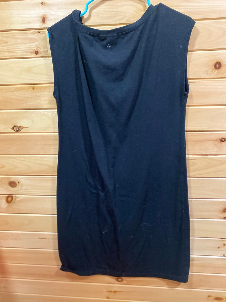 Prana Women's Short Sleeve T-Shirt Dress - Black, Size Medium, Casual & Comfortable